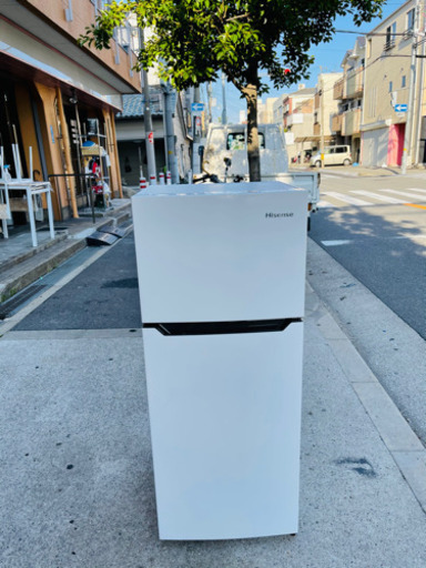 ??♻️ハイセンス  120L ❗2ドア冷蔵庫 2020年製（直冷式）ホワイト【右開き】  Hisense  HR-B12C