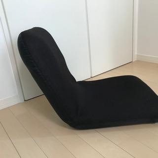 【取引中】座椅子　黒　リクライニングの画像