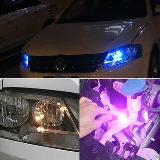 031 T10 LEDヘッドライト 10連13色　車内リモコン ...