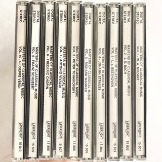 【ネット決済・配送】クラシック　有名作曲家　名曲集　モーツァルト　バッハ　ベートーヴェン　シュトラウス　ワーグナー　チャイコフスキー　ヴィヴァルディ　ショパン　シューベルト　ヴェルディ　全10巻　音楽　CD シリーズ Masters of Classical Music Home classic CD musicの画像