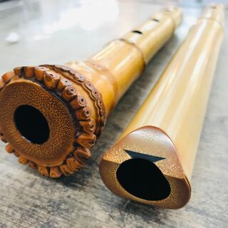 容山作 尺八 64cm 1印 藤巻き銀三線の画像