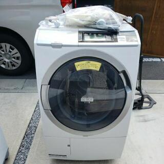 HITACHI 日立 10kg ヒートリサイクル 風アイロン ビッグドラム スリム ドラム式電気洗濯乾燥機 BD-ST9700L シルバー 動作品
