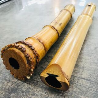 容山作 尺八 57cm 1印 藤巻き銀三線の画像