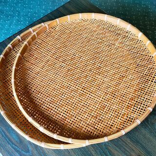 竹？籐？のザル　直径55cm