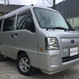 【コミコミ価格】軽バン　H21年　サンバーバン　４WD　ハイルーフ　車検R3.12.25迄　TV2　AT車　0224の画像