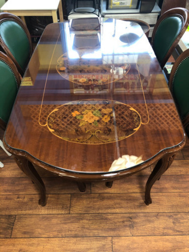 4人掛けダイニングセット 椅子4脚 UV塗装 ITALY