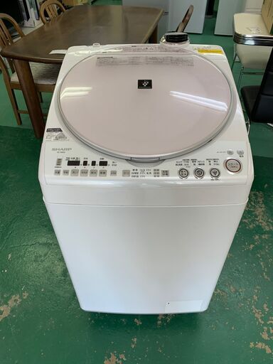 ★SHARP★洗濯機 乾燥付き ES-TX800 ゴミ取りネット新品 洗濯8kg 乾燥4.5kg プラズマクラスター 2011年