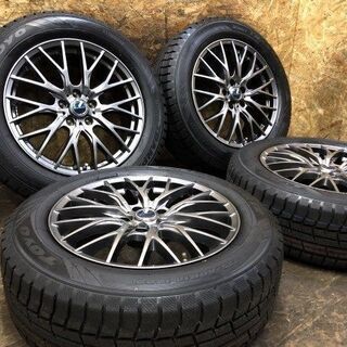 新品 2020年製【TOYO winter TRANPATH TX 225/60R18】スタッドレス【Exceeder 18インチ 7.5J5HPCD114.3+38】　(VTC399) クレジットカード QR決済可能