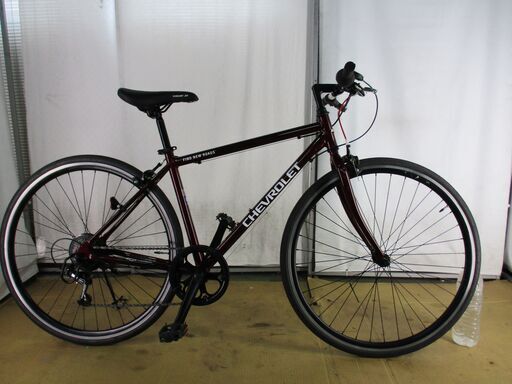 700C 美品　クロスバイク　シボレー　ワインレッド　6段　B301