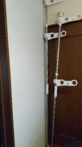 屋外用 物干し 突っ張りタイプ