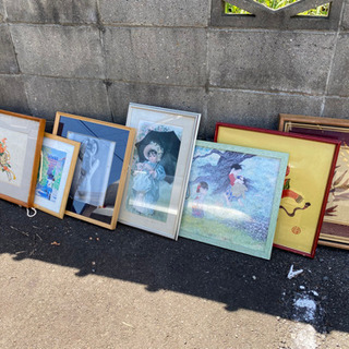 【最終値下げです！】早い者勝ちで10000円→1000円 額 書 絵画 全部まとめて28点の画像
