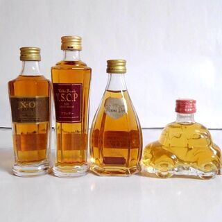 ちょっとかわいいブランデー＆ウイスキー：ハート型VSOP、XO 未開栓 BI1の画像