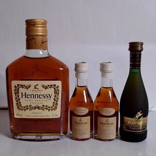 ヘネシーVSOP、カミュ イル・ド・レ、XO、ナポレオン 未開栓 BJ1の画像