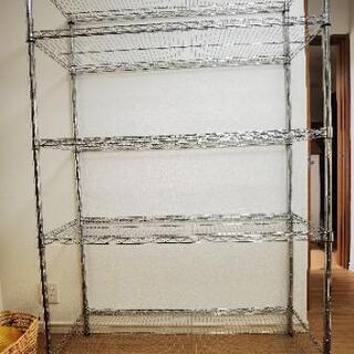 5段スチールラック 去年購入、2000円