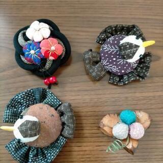 手作り和柄ブローチの画像