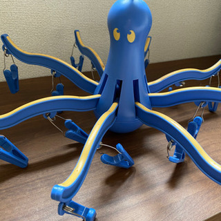 IKEA タコさん丸ハンガー　青色
