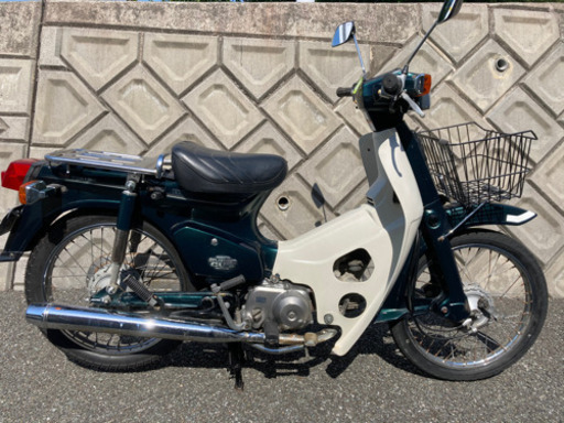 売約済み　ホンダ　スーパーカブ70 カスタム　緑/白　二種　セル付きC70 普通に乗れる　福岡市　3