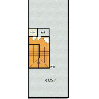 ★貸店舗・事務所★古市駅２分　３階部分６２．２㎡　共用トイレ・流...