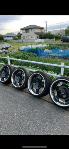 深リム19インチホイール　タイヤバリ溝