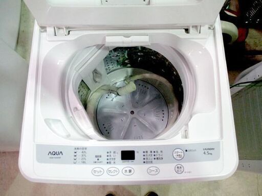 洗濯機 4.5kg 2012年製 AQUA AQW-S45A  白 全自動洗濯機 ホワイト コンパクト アクア 札幌市東区 新道東店