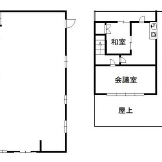 ★貸店舗・事務所★津久野駅２分　２階建１５７．０３㎡　角立地　飲...