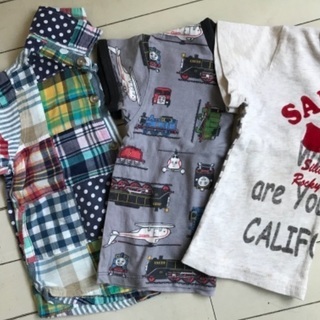 半袖Tシャツ&シャツ5枚　90cm