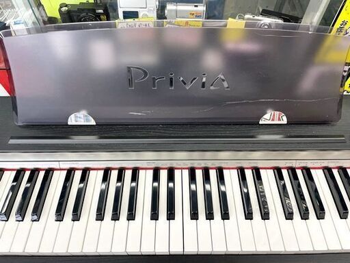 中古 CASIO カシオ プリヴィア 電子楽器 デジタルピアノ PX-730 2010年製 動作良好品 楽譜載の部分キズ有り