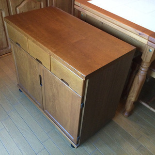 中古　収納棚　ウッディ　幅80　　奥行42　　高さ70.3　 （...