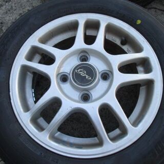 【来店取付OK】軽自動車 新品タイヤ&中古アルミセット 155/65R13 ブリジストン NEXTRYの画像