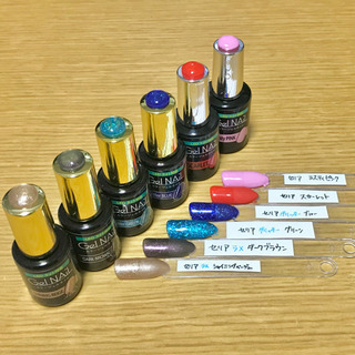 ジェルネイル まとめ売り17色の画像