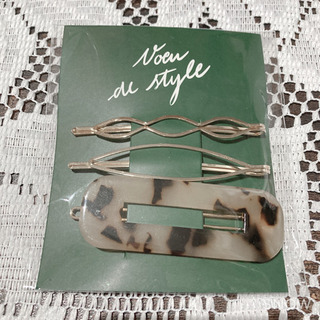 ヒョウ柄ヘアピン セット