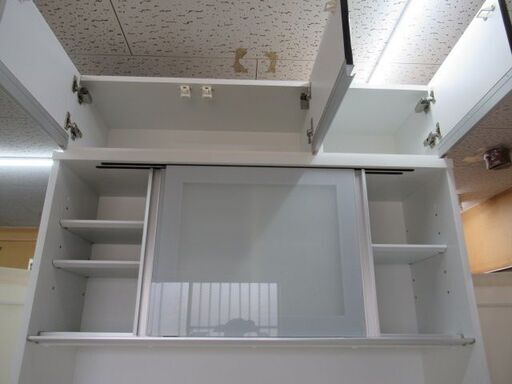 JKN2467/キッチンボード/カップボード/食器棚/大型/ソフトクローズ/IDC大塚家具/SUNNY/高橋木工所/チェルシー/中古品