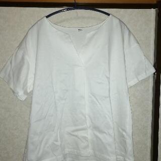 ユニクロ　マーセライズコットンキーネックTシャツUniqloの画像