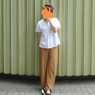 ユニクロ　マーセライズコットンキーネックTシャツUniqloの画像