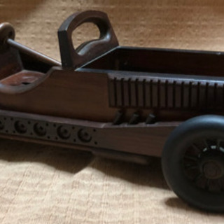 アンティーク　木製の車　2台セットの画像