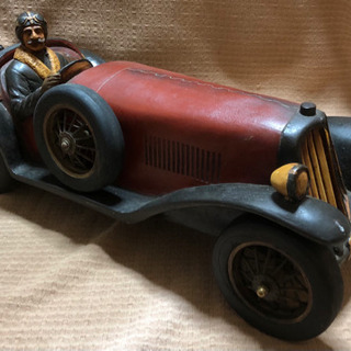 アンティーク　木製の車　2台セットの画像