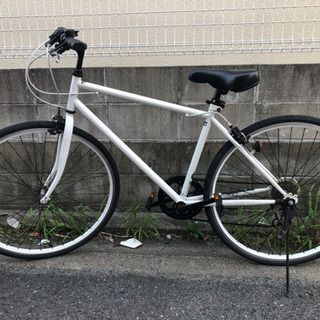 使用1年　クロスバイク　白