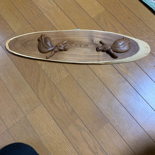 木彫り　掛け額