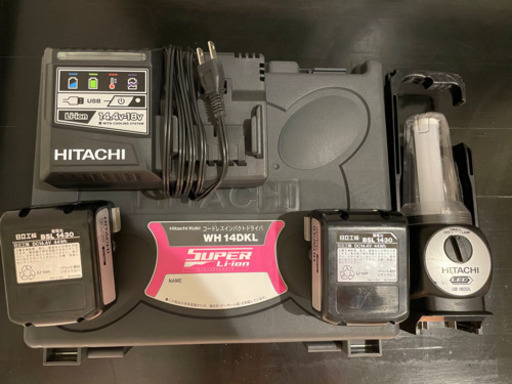 美品　HITACHI コードレス　インパクト　セット売