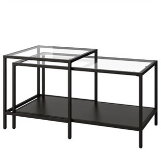IKEA ガラスのローテーブル ヴィットショー 美品