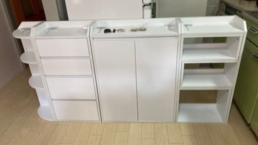 【値下げしました】ニトリ　薄型カウンター下収納セット