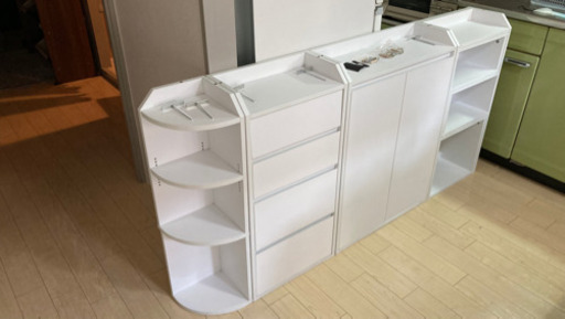 【値下げしました】ニトリ　薄型カウンター下収納セット