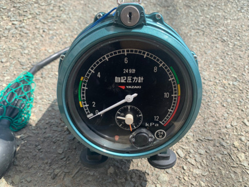 山形発★美品★YAZAKI 矢崎 機械式自記圧力計 ER12-24M 液化石油ガス用 ガス測定器★現状渡し