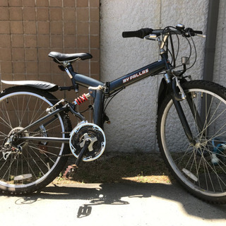 折りたたみマウンテンバイク　26インチ　シマノ製18段変速付き