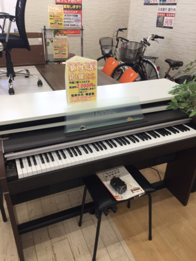 5/31  【人気の電子ピアノ入荷?】CASIO PRIVIA 電子ピアノ  こげ茶  ブラウン  椅子付き スマートデザイン  解説