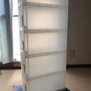 *決まりました　無印良品追加用ストッカー４個重ねプラス浅引き出し一段の画像