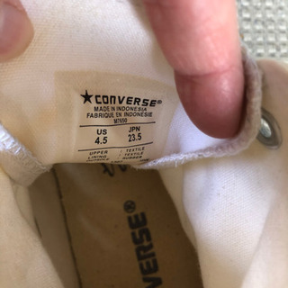 コンバース　ハイカットスニーカー23.5の画像