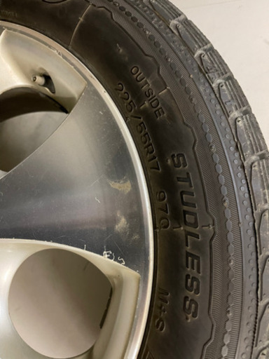 アルファード10系　純正ホイール　スタッドレス付　４本　225/55R17