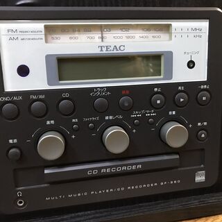 セール中につき、通常特価10,978円より半額の5,489円!　TEAC ティアック　GF-350　ターンテーブル付CDレコーダー　AM/FMステレオ　レコード　録音　再生の画像