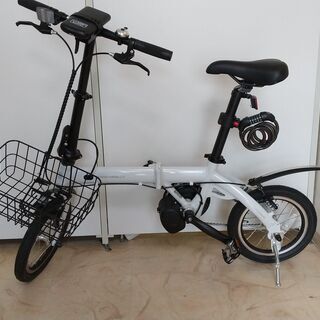 14インチ折り畳み、電動アシスト自電車　